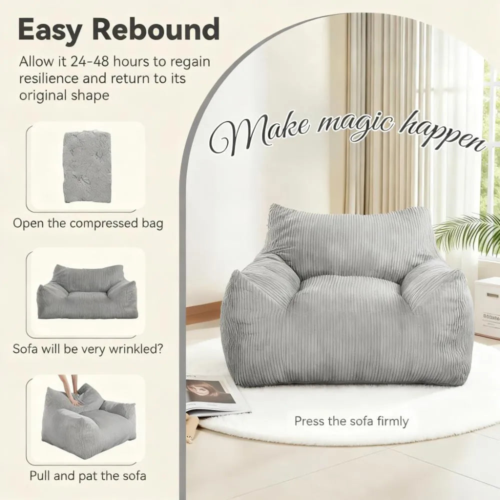 Ready-to-Use Fluffy Bean Bag