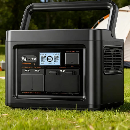 1200W High-Power Mobile Station, 672Wh LiFePO4 with UPS & 9 Outlets, All-in-One Power for Anywhere.