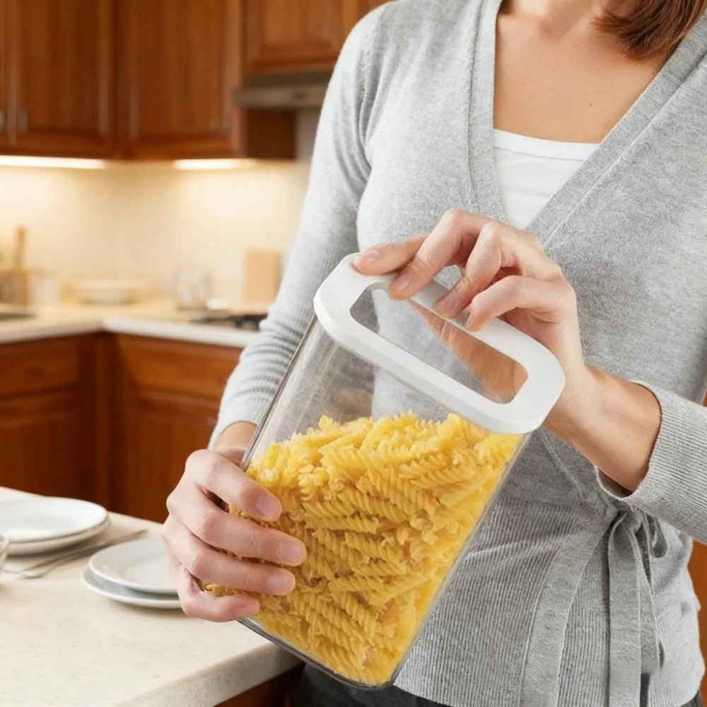 Set of 9 Crystal Clear Kitchen Storage Canisters