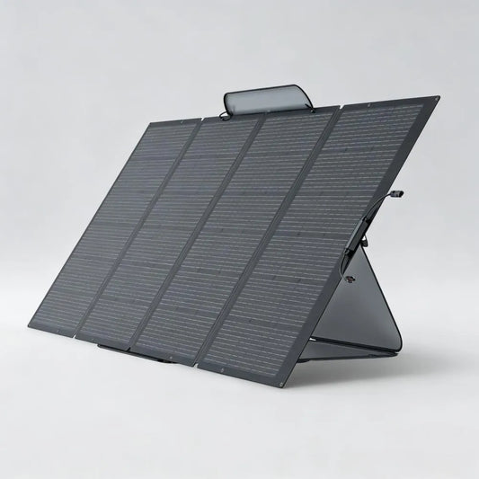 400W Foldable Solar Panel with Integrated Kickstand Case, Top IP68 Protectio