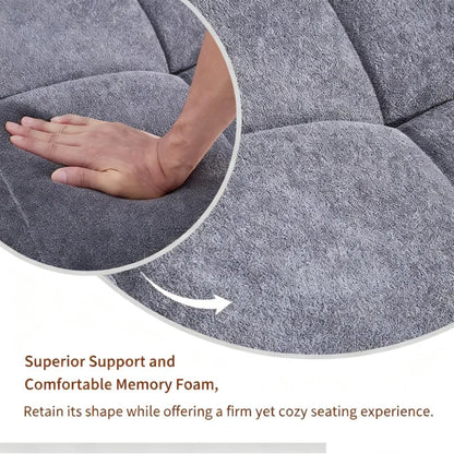 Modern Loveseat Sofa, No-Assembly Memory Foam Couch for Small Spaces