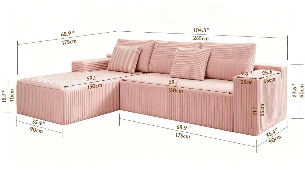 Cloud Comfort Sofa, Ready-to-Use, No Assembly Needed